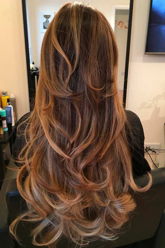 Cabelo repicado longo