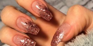 unhas glitter