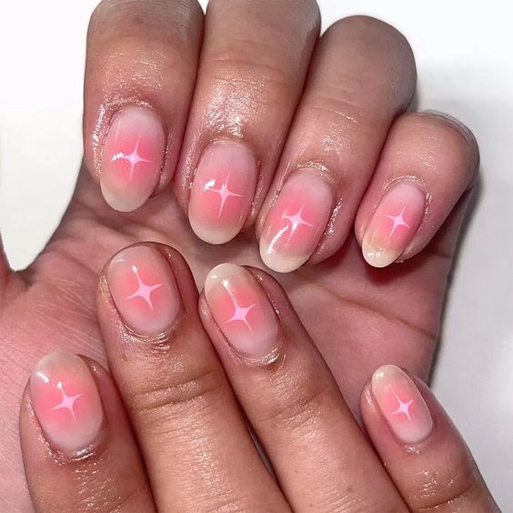 blush nails