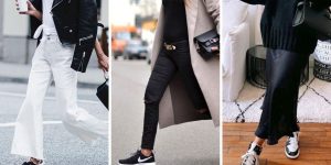 Looks que você pode usar com tênis preto no Inverno e arrasar