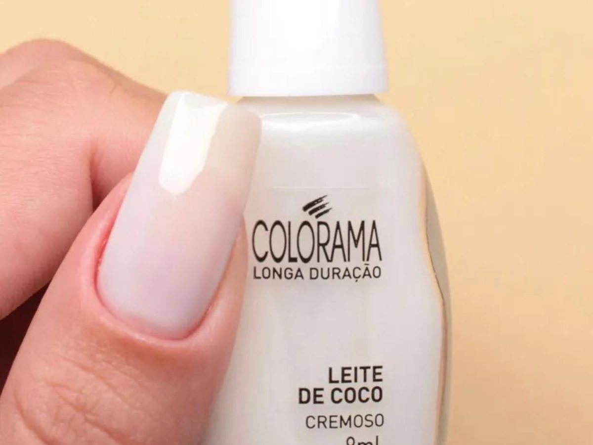 Esmalte leite de coco