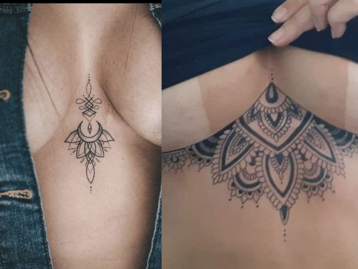 Tatuagem entre os seios