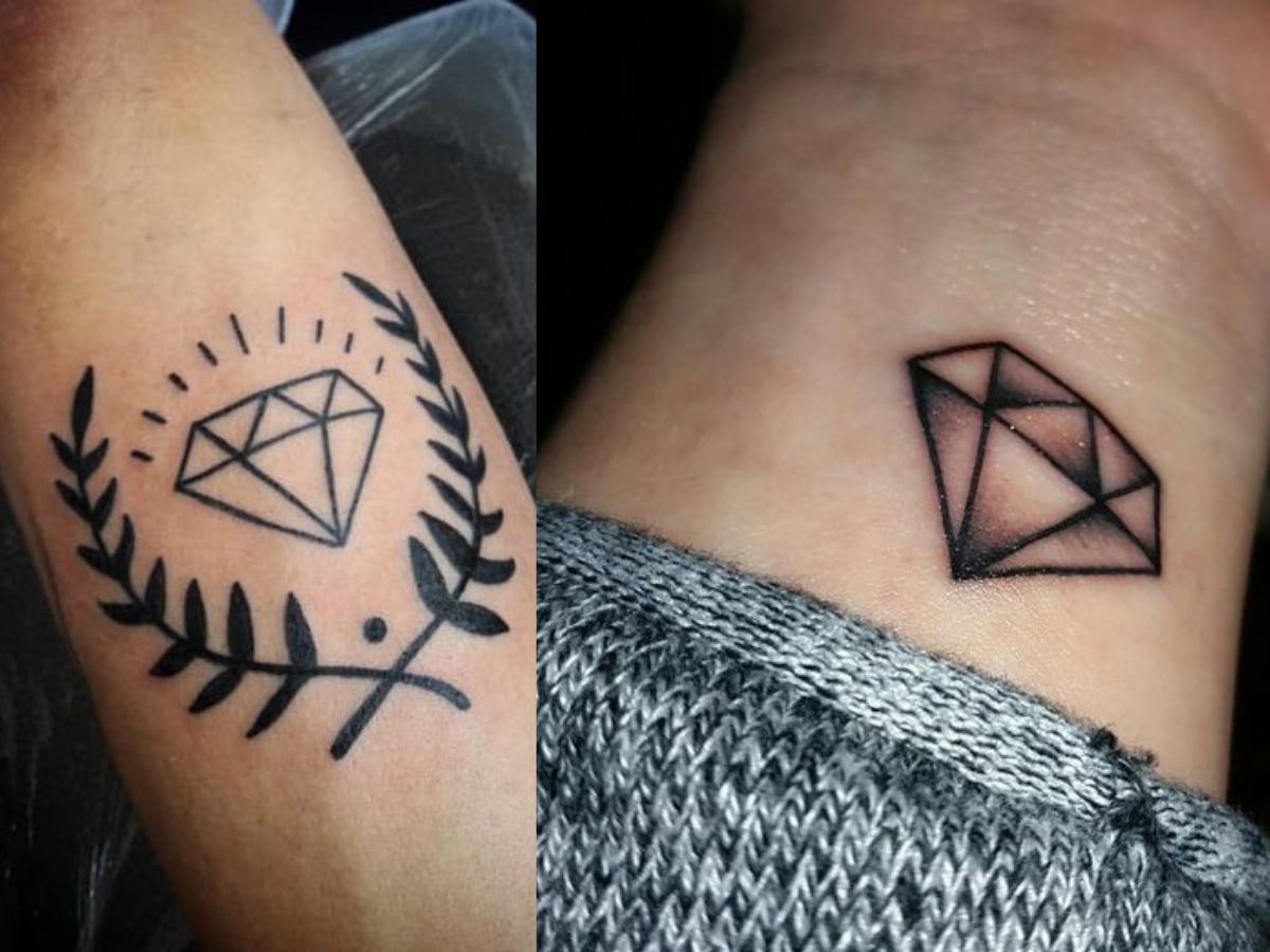 tatuagem de diamante