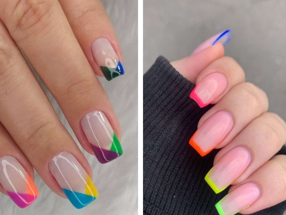 francesinhas com cores neon