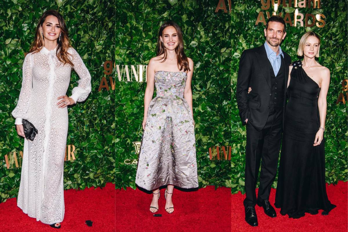 Penélope Cruz, Natalie POrtman e Carey Mulligan no Gotham Awards (Imagem: Reprodução/WWD)