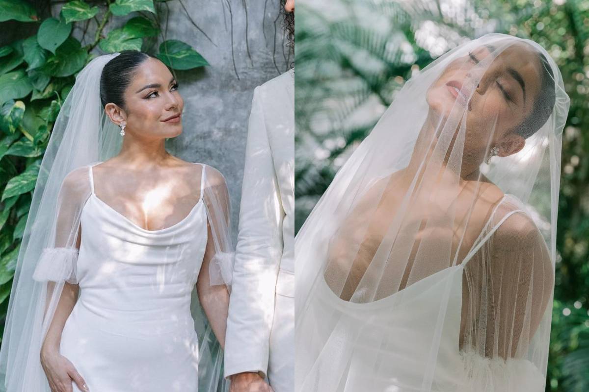 Atriz de High School Music aposta em vestido de casamento minimalista