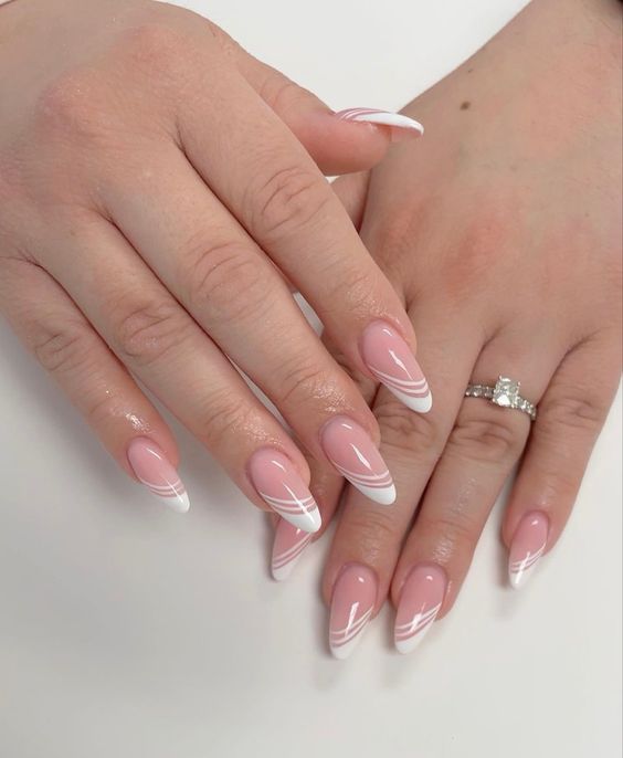 unhas para o reveillon modelo francesinha