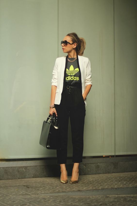 Camisa com blazer para o look do trabalho