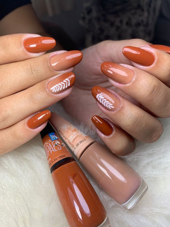 Caramelo em degradê Imagens de Unhas Decoradas