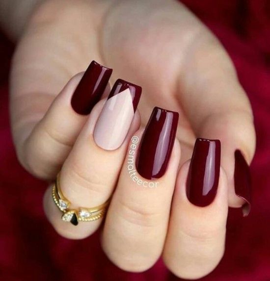 Unhas filha únicas com francesinha