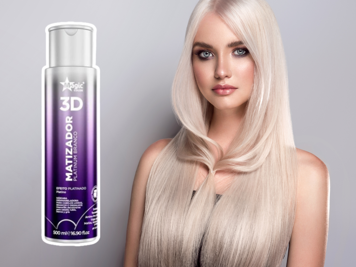 Magic Color 3D Platinum Branco - Matizador 3D