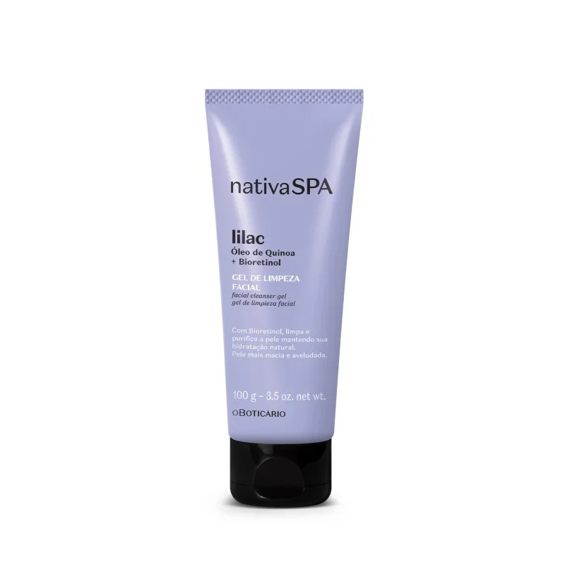 Gel de limpeza facial Nativa SPA Lilac 