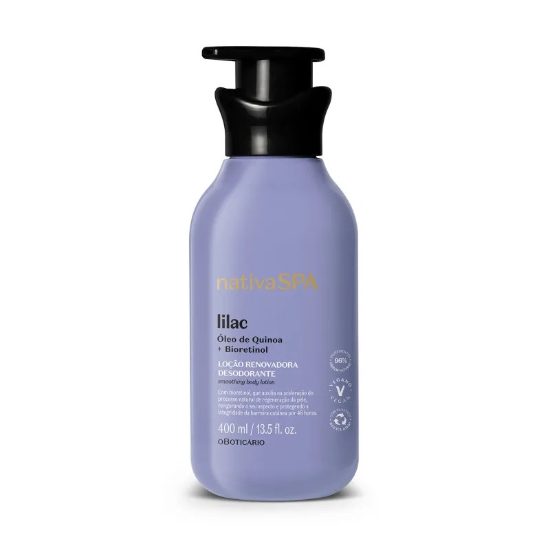 Loção Renovadora Desodorante Nativa SPA Lilac