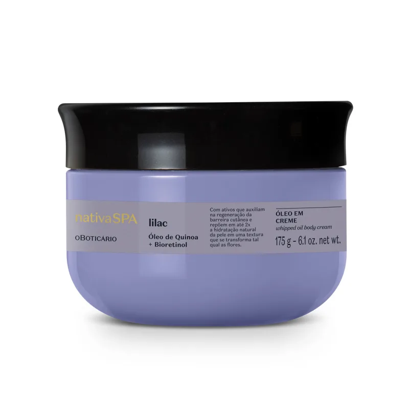 Óleo em Creme Hidratante Corporal Nativa SPA Lilac 