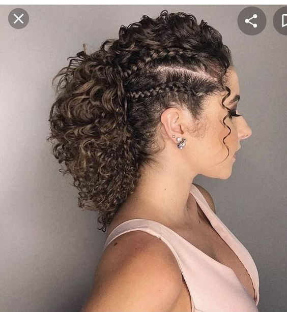 Penteado com duas tranças finas (Pinterest)