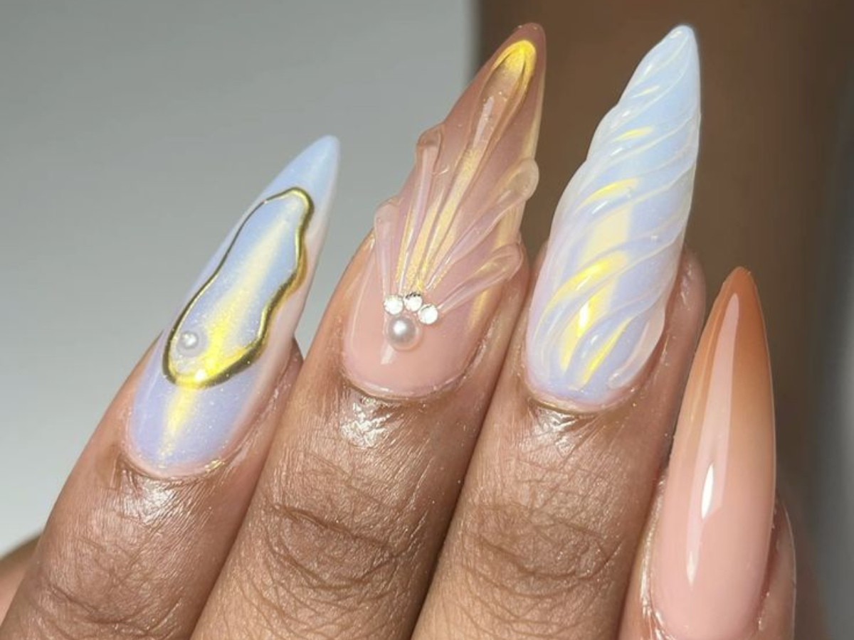 Tendência de unhas coreanas (Pinterest)