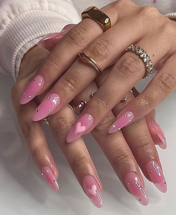 Unhas coreanas - cor e marca desconhecidos (Pinterest)