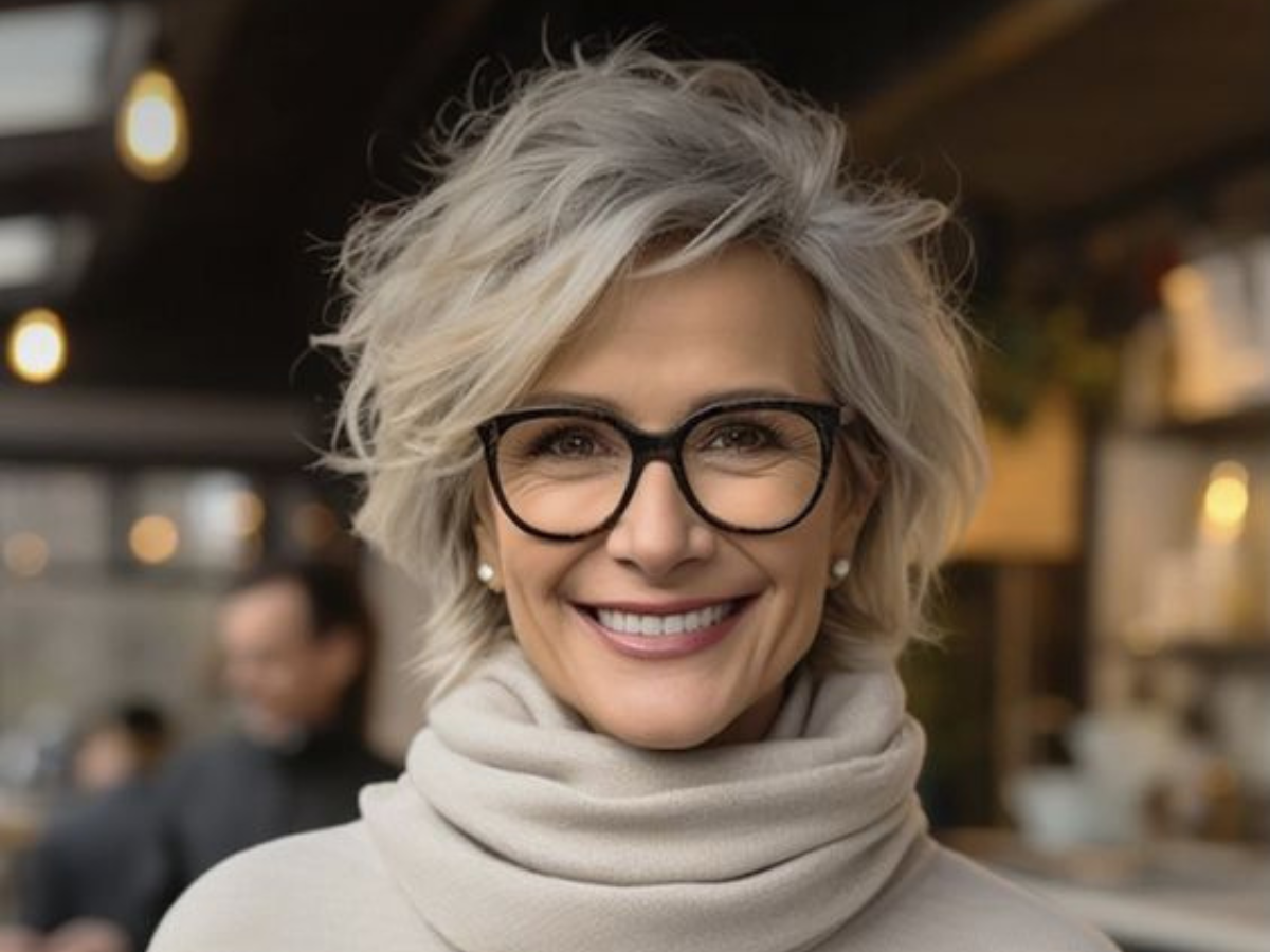 Cortes de cabelo modernos para mulheres de 60 (Pinterest)