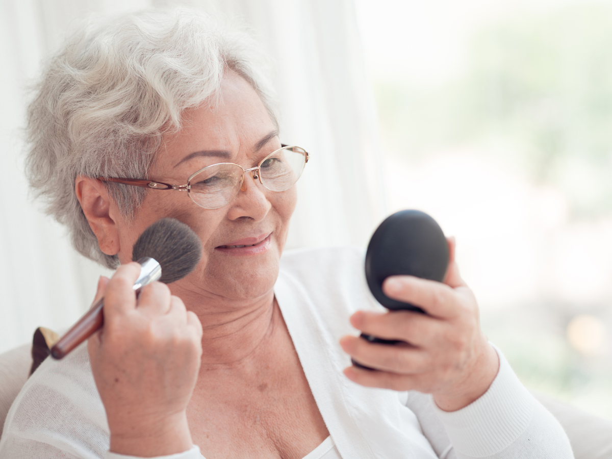 Blush para mulheres maduras