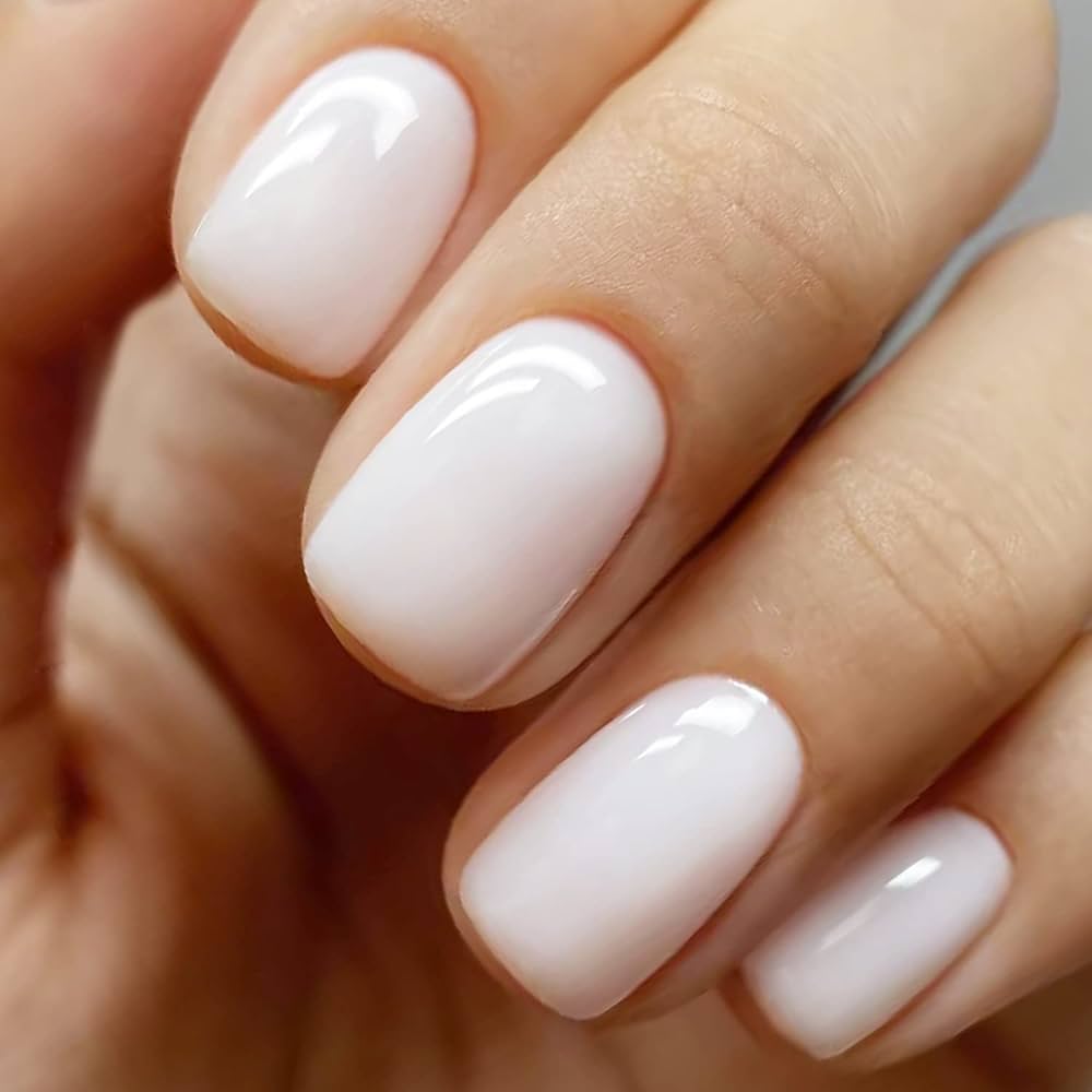 unhas com branco leitoso