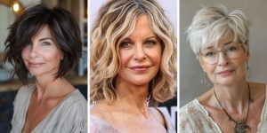 penteados que realçam características faciais de mulheres acima de 50 anos