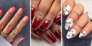 unhas decoradas para Natal 2024