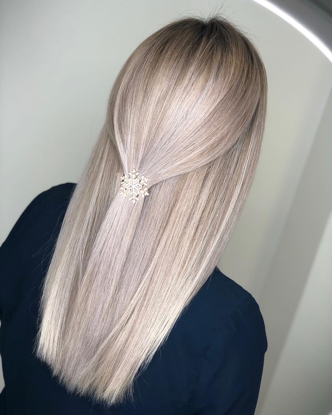 frosted hair em cabelo liso