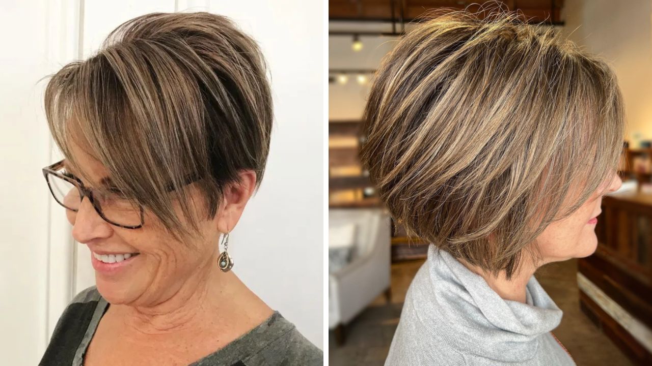 cabelo em cor bronde para mulher madura