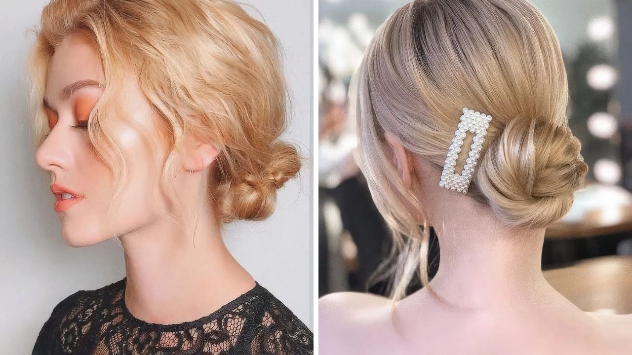 ideias de coques como penteado para natal